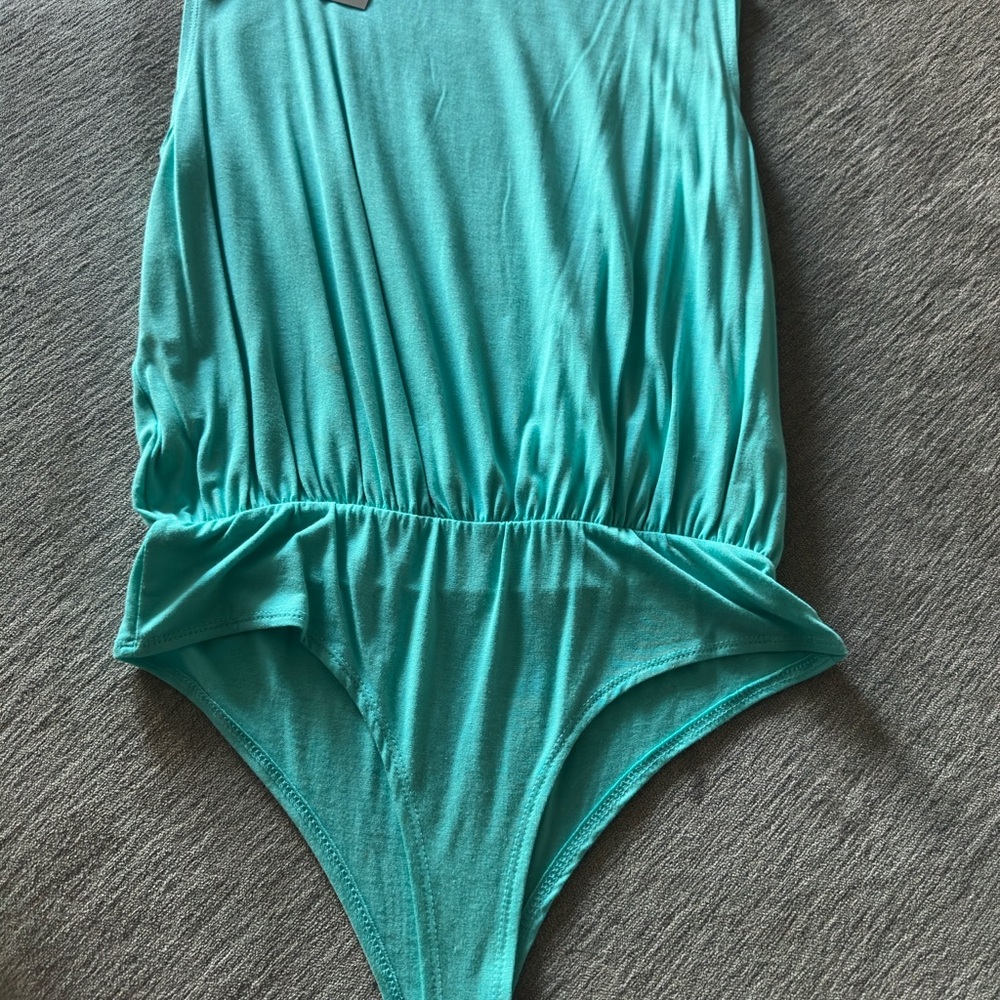 Top with built in thong and snap - New with tags